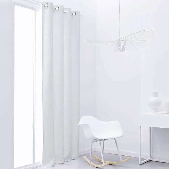 Today Cortina Opaca Lisa Essential - Tiza - 140 x 240 cm con Ojales 0 Today Cortina Opaca Lisa Essential - Tiza - 140 x 240 cm con Ojales 0