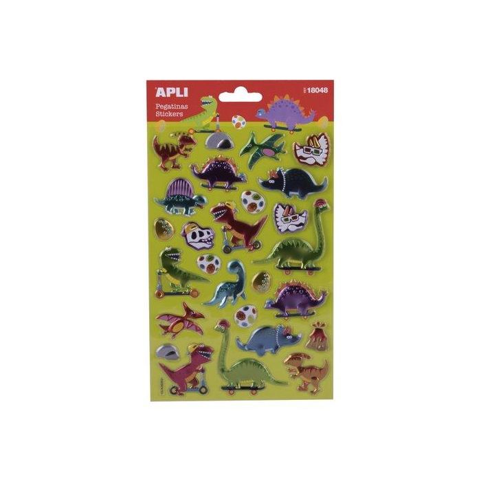 Stickers Apli Bolsa 1H Dinosaurios (18048) (Set de 5)