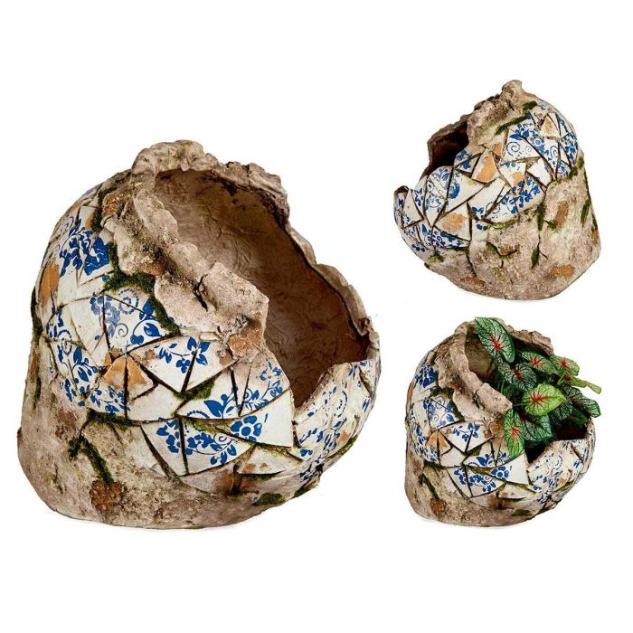 Jarrón de poliresina rústico Ibergarden 30,5 cm - Gris, Blanco, Azul (2 Unidades) Jarrón de poliresina rústico Ibergarden 30,5 cm - Gris, Blanco, Azul (2 Unidades)