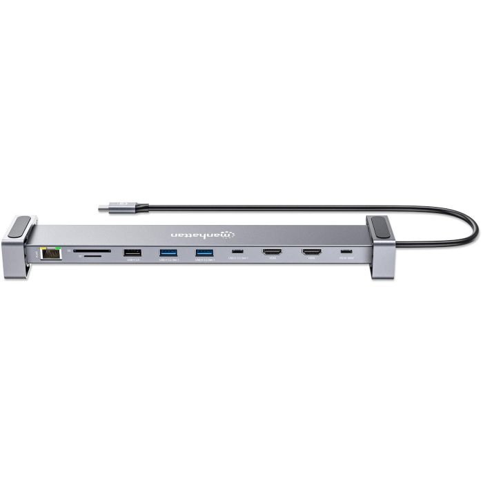 MANHATTAN 10-in-1 4K USB-C PD Dockingstation 2xHDMI 4
