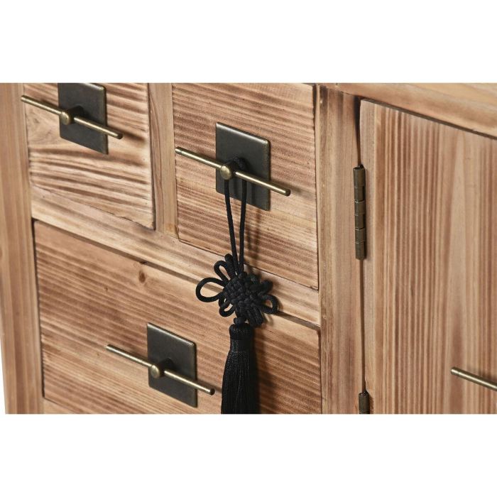 Consola Home ESPRIT Negro Abeto Madera MDF 96 x 24 x 79 cm 4