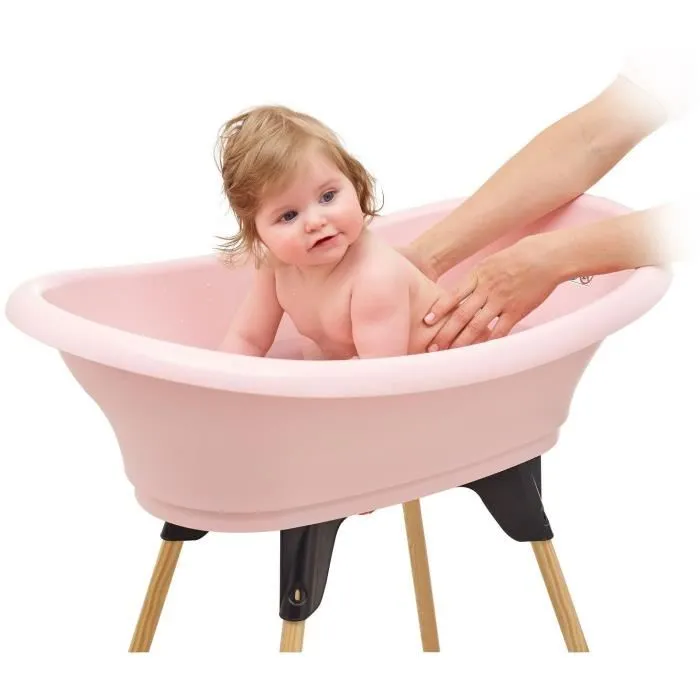Thermobaby Kit Bañera VASCO 2 en 1 Rosa Empolvado: Bañera, Pies y Manguera de Desagüe 2 Thermobaby Kit Bañera VASCO 2 en 1 Rosa Empolvado: Bañera, Pies y Manguera de Desagüe 2