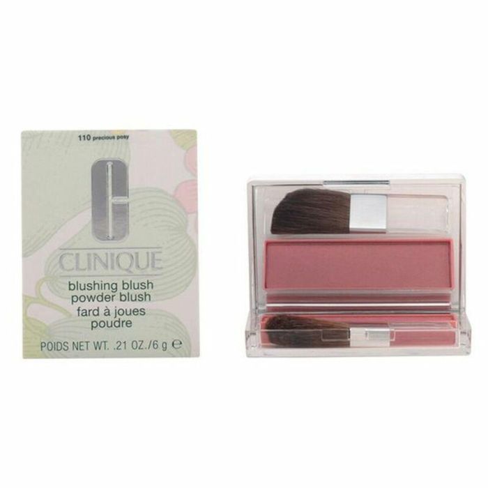 CLINIQUE BLUSHING BLUSH powder blush #110-precious posy, Colorete en polvo, textura suave, larga duración, 6 g 1