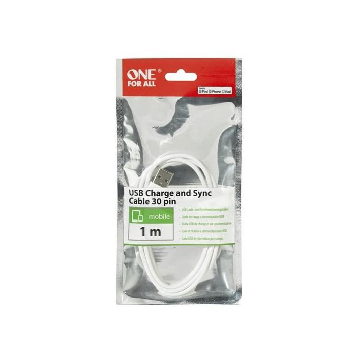 One For All CC4050 Cable Universal para Apple 30 Pines 1 One For All CC4050 Cable Universal para Apple 30 Pines 1