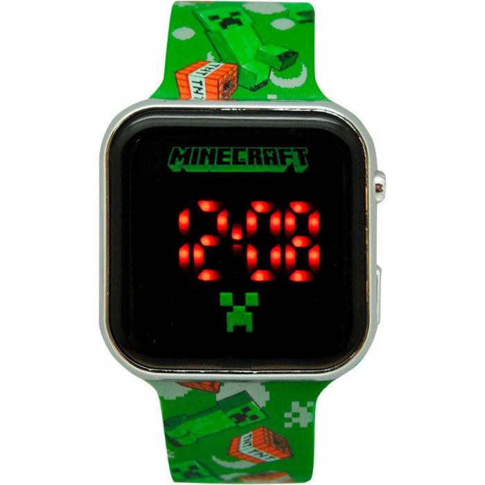Minecraft Reloj LED para Niños con Luz y Funciones de 3.5cm - Incluye Pilas LR41, Fabricado en Plástico (Edad Mínima 3 Años) 2 Minecraft Reloj LED para Niños con Luz y Funciones de 3.5cm - Incluye Pilas LR41, Fabricado en Plástico (Edad Mínima 3 Años) 2