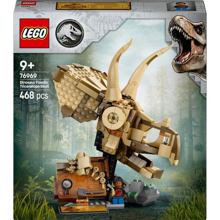 LEGO 76969 Jurassic World Fósiles de Dinosaurios: Cráneo de Triceratops - Set de Construcción para Niños 9 Años 0 LEGO 76969 Jurassic World Fósiles de Dinosaurios: Cráneo de Triceratops - Set de Construcción para Niños 9 Años 0