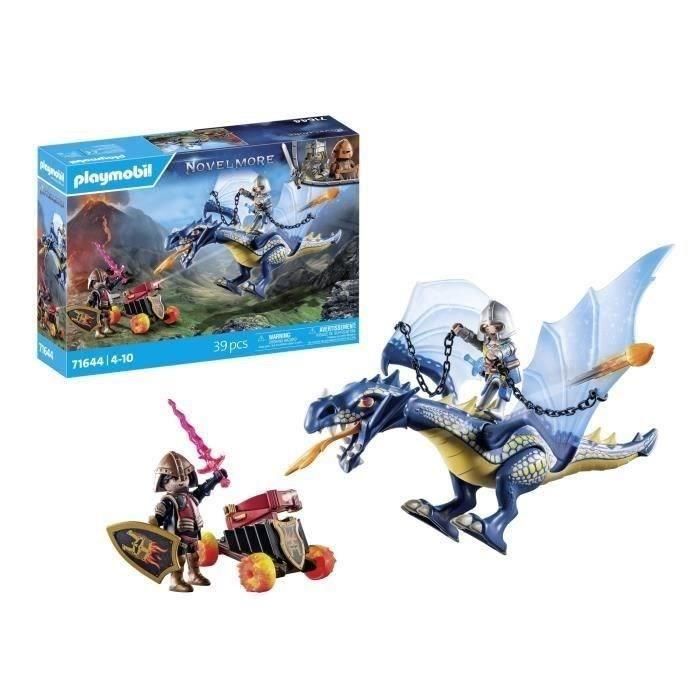 PLAYMOBIL 71644 Luchadores con dragones y cañones, Novelmore, Dragón, 39 piezas, Edad 4 4