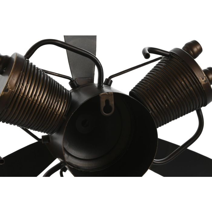 DKD Home Decor Decoracion Pared Loft Metal Marron Cobrizo 55 x 12 x 52 cm (2 Unidades) 2