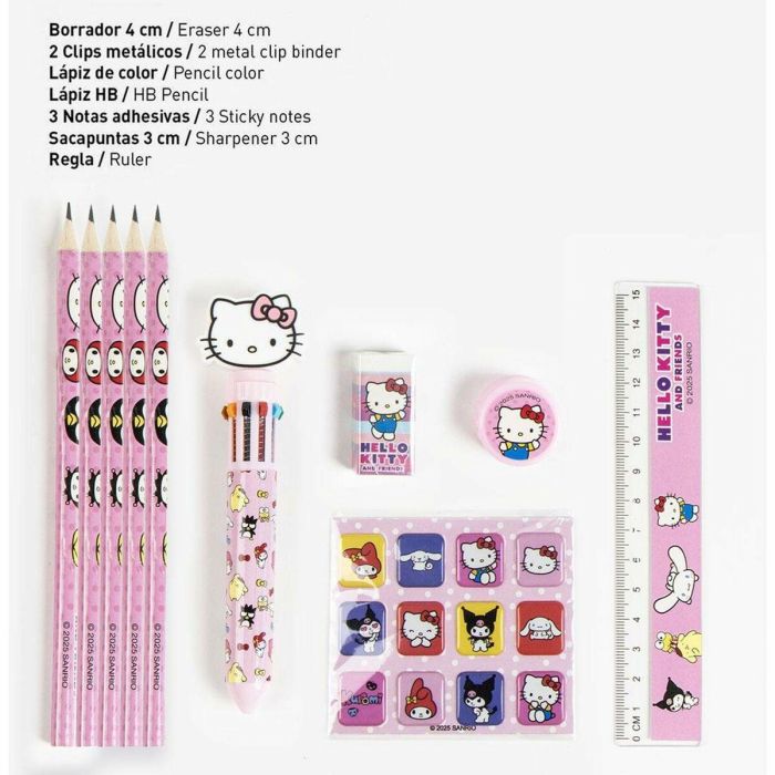 Cerdá Set Papelería Escolar Hello Kitty con Eva 22x14x0.5 cm – Ideal para Niños +3 Años Color Rosa 6 Cerdá Set Papelería Escolar Hello Kitty con Eva 22x14x0.5 cm – Ideal para Niños +3 Años Color Rosa 6