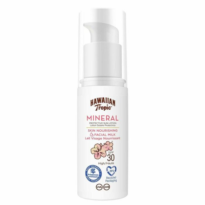 Hawaiian Tropic MINERAL facial protective milk SPF30 - Protector solar facial con hidratación, 50 ml Hawaiian Tropic MINERAL facial protective milk SPF30 - Protector solar facial con hidratación, 50 ml