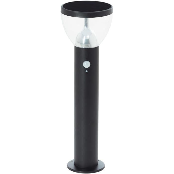 Terminal de exterior - BRILLIANT - TULIP - LED y solar - Detector de movimiento - Acero inoxidable y plástico - 4 W - Negro Terminal de exterior - BRILLIANT - TULIP - LED y solar - Detector de movimiento - Acero inoxidable y plástico - 4 W - Negro