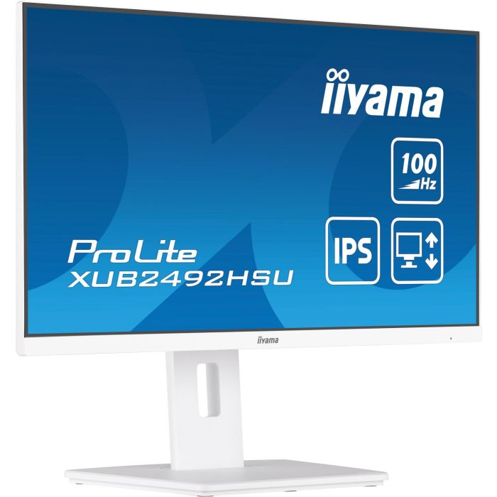 iiyama XUB2492HSU-W6 Monitor 23.8" Full HD IPS 100Hz 0.4ms HDMI DP Pivot Altavoces Blanco 5