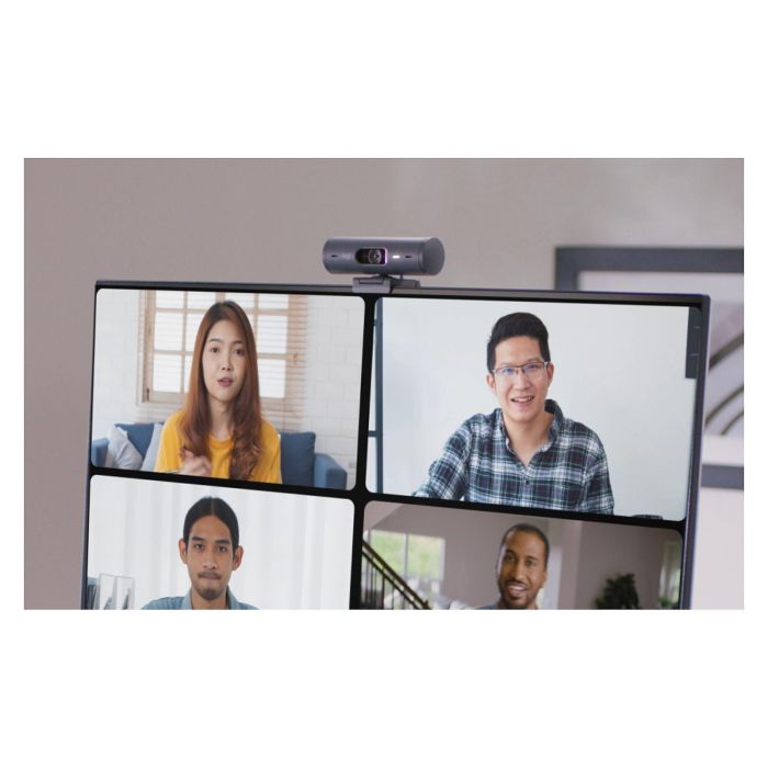 Logitech Brio 500 Webcam Full HD 1080p, Campo Visual Ajustable 90°/78°/65°, Enfoque Automático, Grafito