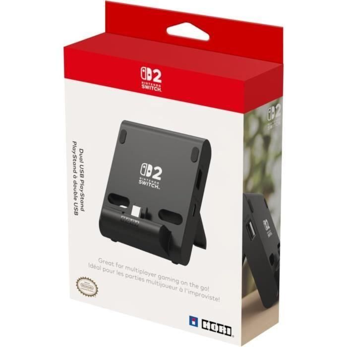 Soporte plegable PlayStand - HORI - Nintendo Switch 2 - Dispositivos USB - Negro 3