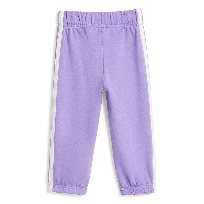 Conjunto Deportivo para Bebé Adidas 3 Bandas French Terry Jogger Rosa 4