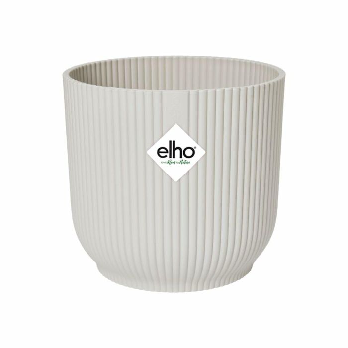 ELHO Vibes Fold Macetero redondo Ruedas 35 - Blanco - Ø 35 x H 32 cm - interior - 100% reciclado 2