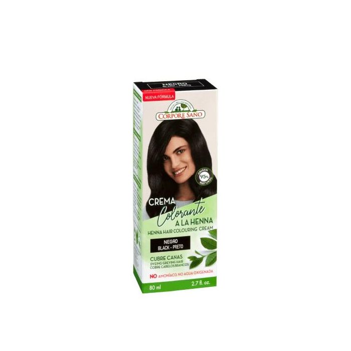 Crema Colorante A La Henna Negro