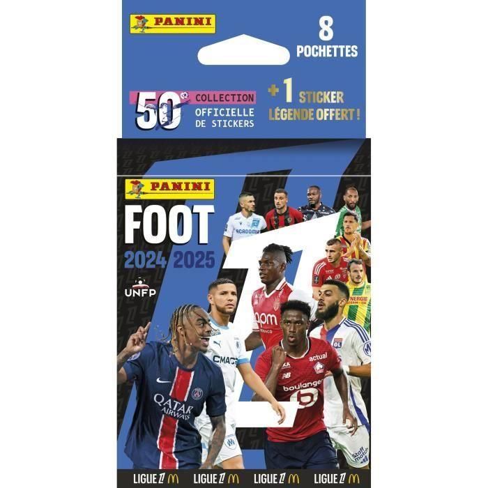 Pegatinas blíster - PANINI - Fútbol Ligue 1 2024-2025 McDonald's - 8 bolsillos + 1 pegatina de leyenda Pegatinas blíster - PANINI - Fútbol Ligue 1 2024-2025 McDonald's - 8 bolsillos + 1 pegatina de leyenda