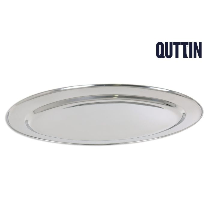 Fuente Oval Quttin 40 cm Acero Inoxidable (18 Unidades) Fuente Oval Quttin 40 cm Acero Inoxidable (18 Unidades)