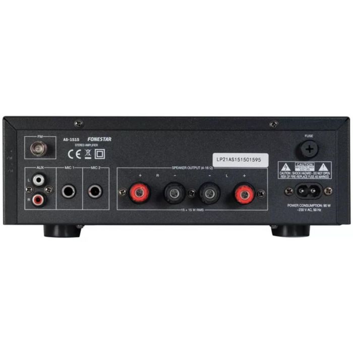 Fonestar Amplificador Estéreo Hi-Fi As - 1515 Bluetooth, USB/MP3, Radio FM, 15+15W RMS, Entradas Múltiples 2 Fonestar Amplificador Estéreo Hi-Fi As - 1515 Bluetooth, USB/MP3, Radio FM, 15+15W RMS, Entradas Múltiples 2