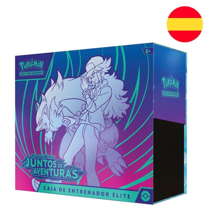 Pokémon JCC: Estuche Entrenador Élite Juntos de Aventuras (Español) - Incluye 9 Sobres, Fundas y Accesorios