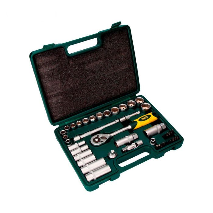 Juego 40 pcs de bocallaves y accesorios de 3/8" cromo vanadio ek502 mota Juego 40 pcs de bocallaves y accesorios de 3/8" cromo vanadio ek502 mota
