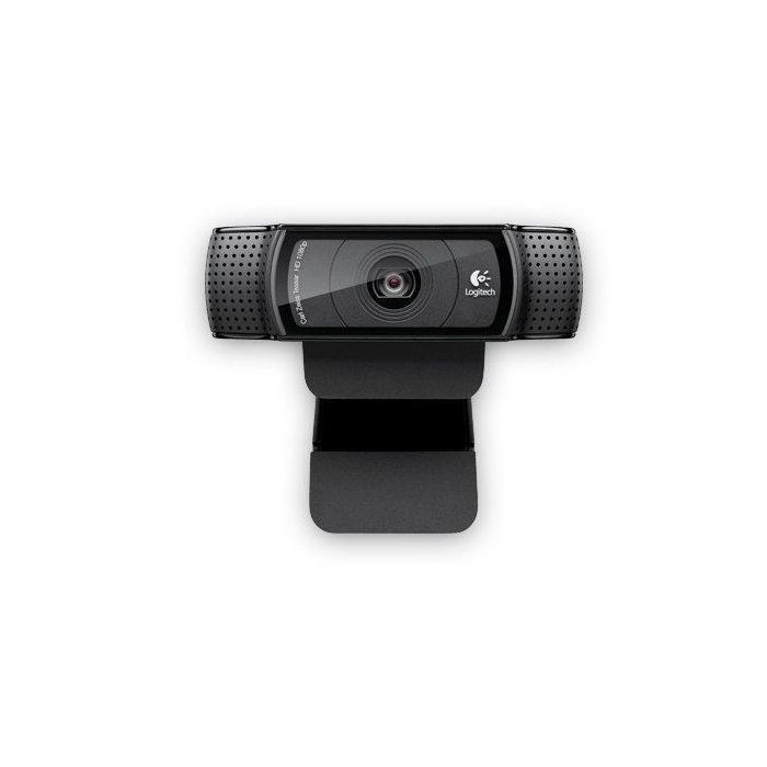 Logitech C920 HD Pro Webcam Full HD 1080p para Videollamadas y Grabación, Autoenfoque, Ópticas Carl Zeiss, Micrófonos Estéreo USB