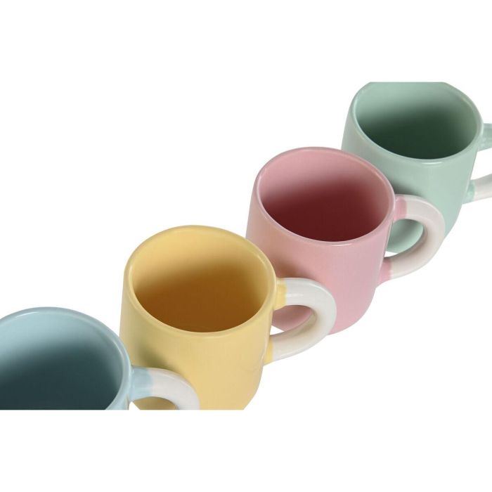 Cafe Scandi DKD Home Decor Rosa Azul 5.8 x 6.2 x 6 cm Set de 4 2