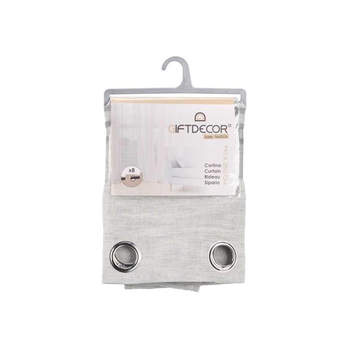 Cortina Rayas Plegadas Gris Claro Giftdecor 34X5CM (6 Unidades) 2 Cortina Rayas Plegadas Gris Claro Giftdecor 34X5CM (6 Unidades) 2
