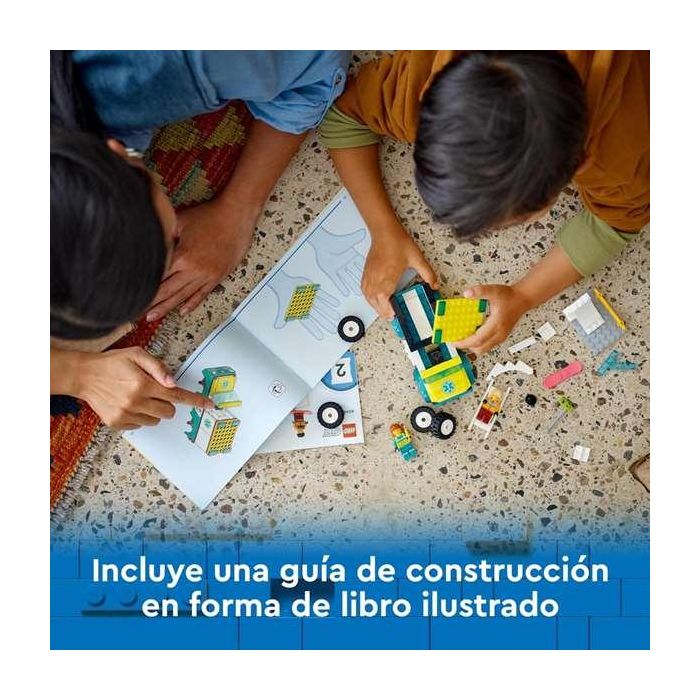 Juego de construccion ambulancia de emergencias y chico con snowboard lego city 11 Juego de construccion ambulancia de emergencias y chico con snowboard lego city 11