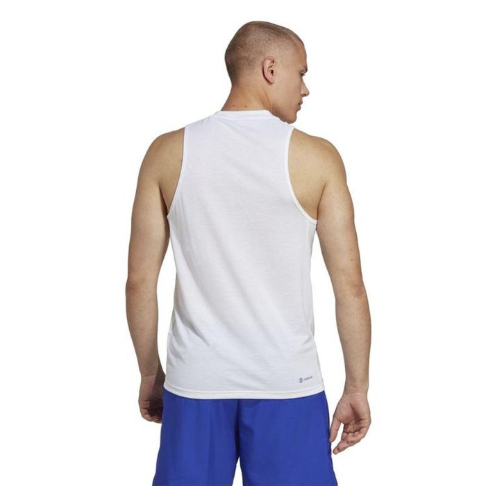 Camiseta para Hombre sin Mangas Adidas Training Essentials Blanco 9-10 Años 4