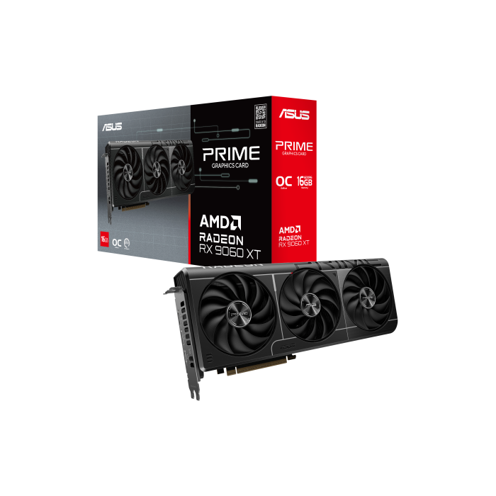 ASUS Tarjeta Gráfica Radeon RX 9060 XT O16G 16 GB GDDR6 AMD 90YV0LF1-M0NA00