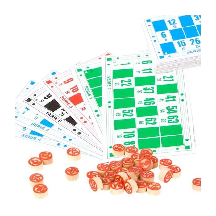 Juego bingo de madera con 36 cartones 5