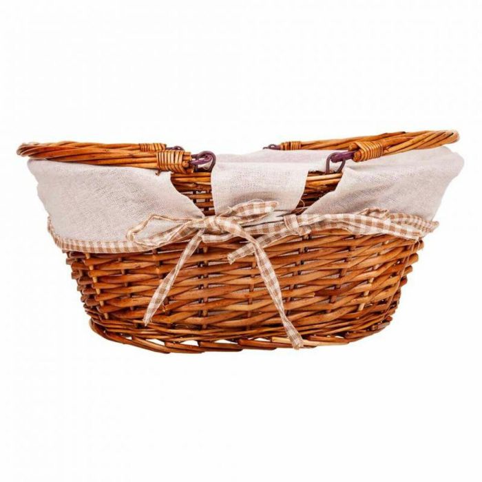 Cesta de Picnic Alexandra House Living Mimbre Madera de sauce 40 x 32 x 17 cm 4