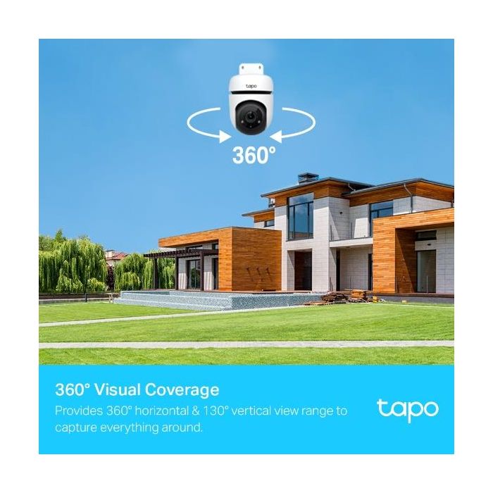 Tp-link Cámara WiFi Tapo C500 Full HD 1080p Vigilancia 360º Detección Movimiento AI Visión Nocturna IP65 3