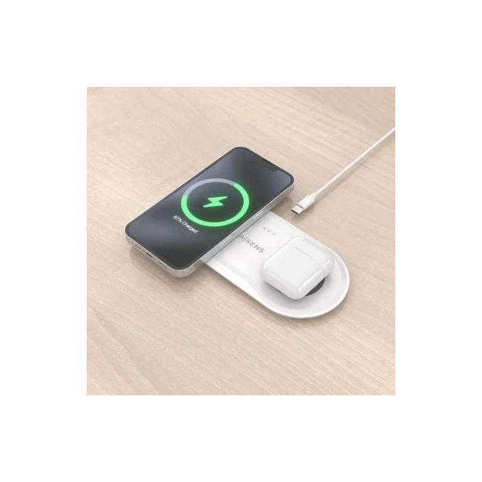 Cargador Inalámbrico Aisens ASCH-15W2WC059-W Blanco 4 Cargador Inalámbrico Aisens ASCH-15W2WC059-W Blanco 4