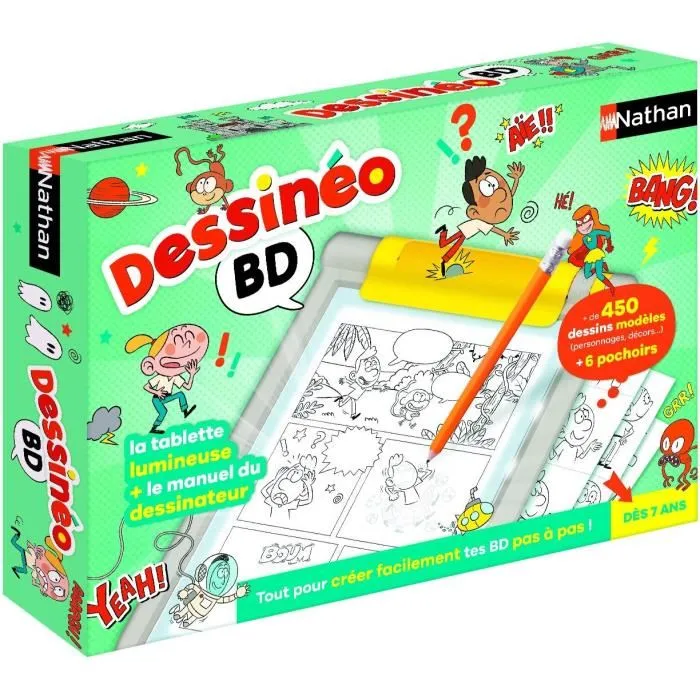 Nathan Juegos de Aprendizaje Dessineo Bd, Tableta Luminosa para Crear Historietas Paso a Paso Nathan Juegos de Aprendizaje Dessineo Bd, Tableta Luminosa para Crear Historietas Paso a Paso