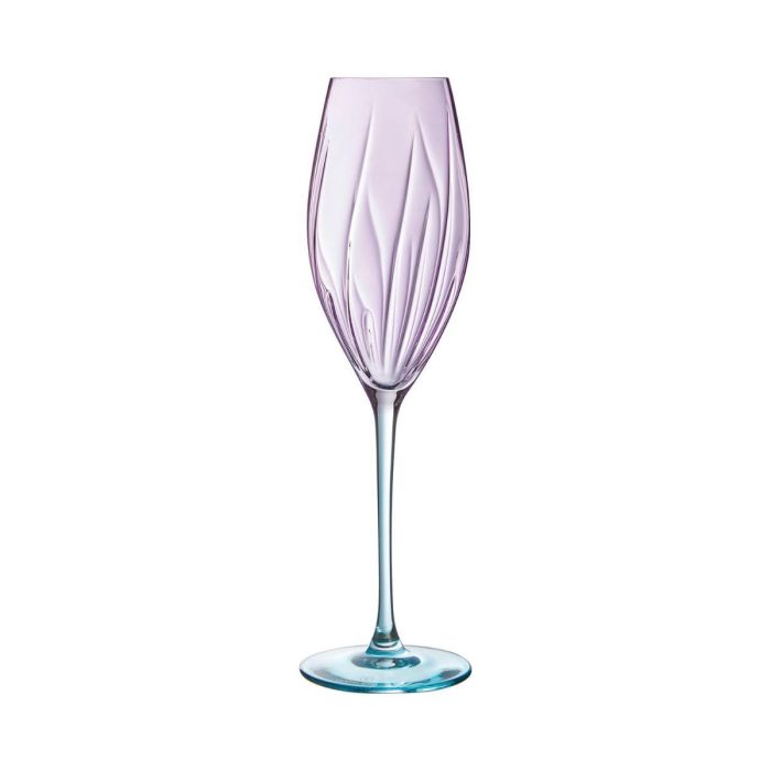 Cristal d'Arques Caja 4 Copas Flauta de Cristalín Swirly Spring Rosa 21 cL con Relieve Fabricado en Francia y Apto Lavavajillas Cristal d'Arques Caja 4 Copas Flauta de Cristalín Swirly Spring Rosa 21 cL con Relieve Fabricado en Francia y Apto Lavavajillas