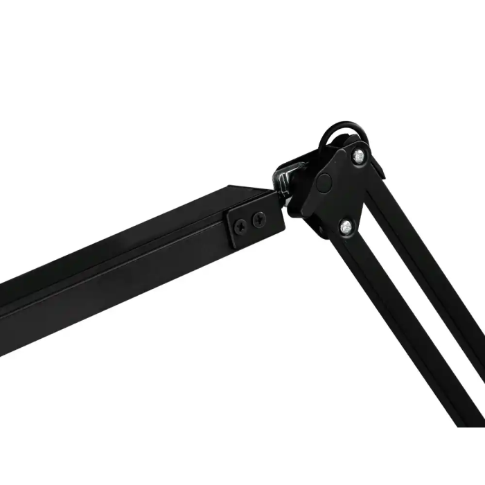 Q-connect Rigel Lámpara de Escritorio LED 8W 320 lm Aluminio con Pinza, Brazo Doble 3 Articulaciones, Color Negro 3