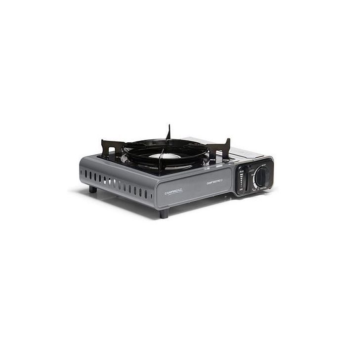 CAMPINGAZ Camp Bistro 3 Hornilla de cartucho de butano, 2200 W, 1 zona, color negro, 1.6 kg, fácil de transportar