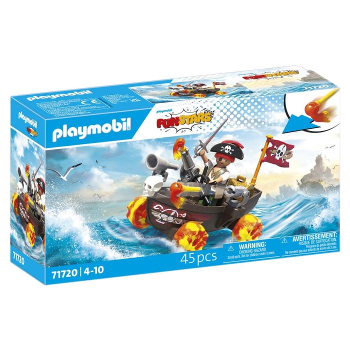 Playmobil Barco Pirata Racing: Juguete de Construcción Infantil para Niños a Partir de 3 Años, de Plástico Duradero