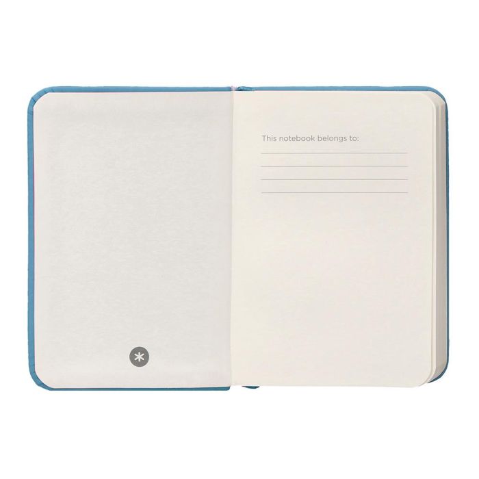 Cuaderno Con Gomilla Antartik Notes Tapa Dura A7 Hojas Lisas Azul Claro 80 Hojas 80 gr Fsc 6