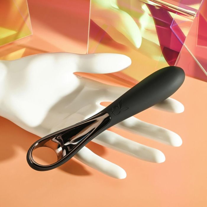 Vibrador Playboy Negro 10 Vibrador Playboy Negro 10