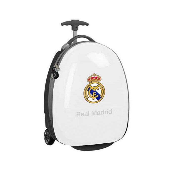 Safta Trolley Infantil 16" Real Madrid Equipación 25/26 - 28x43x23 cm, Edad 3+ Años