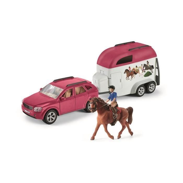 SCHLEICH - Coche con remolque - 72223 - Gama Horse Club 1 SCHLEICH - Coche con remolque - 72223 - Gama Horse Club 1