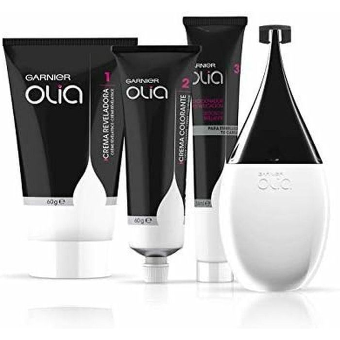Garnier Olia Coloración Permanente #6,3 Rubio Oscuro Dorado - Tinte Sin Amoniaco, Cobertura Canas, Con Aceites Florales 1