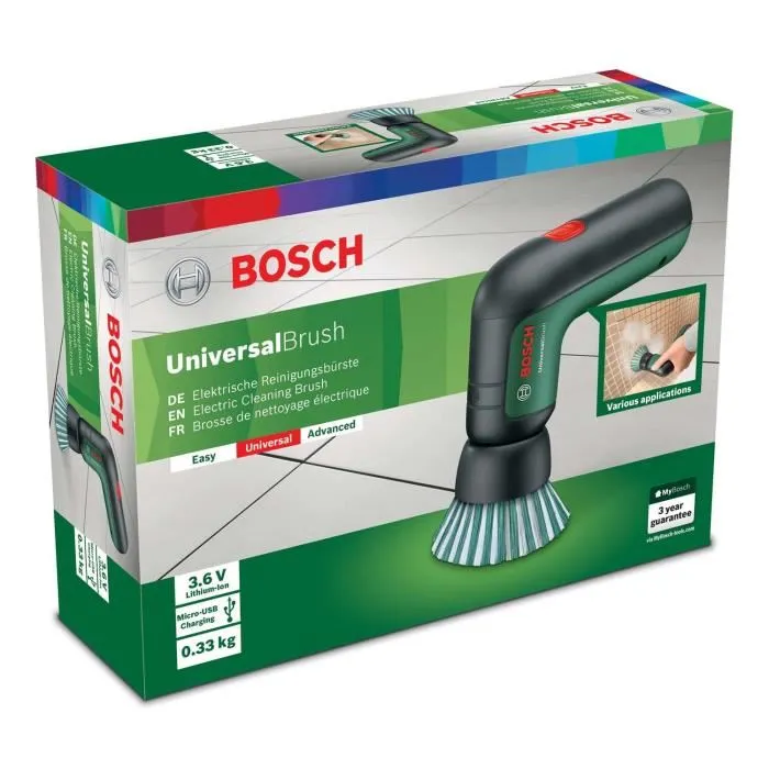 Bosch UniversalBrush Pincel Inalámbrico 3.6V USB Cargador Portátil Limpieza 1
