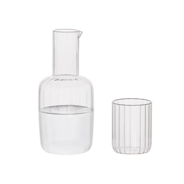 Andrea House Jarra de vidrio con vaso para agua, 800 ml 0 Andrea House Jarra de vidrio con vaso para agua, 800 ml 0
