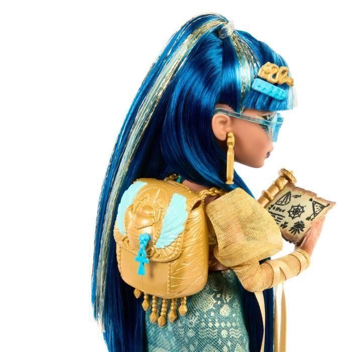 Monster High Hxh74 Muñeca Fabulosa Cleo De Nile Atuendo Real de Faraón con Mascota Hissett y Accesorios - Mattel 3