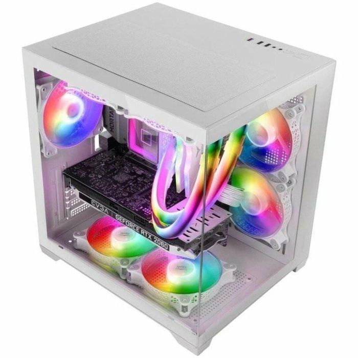 Caja Minitorre Micro ATX / ITX Mars Gaming MCVIEW2W Blanco 3 Caja Minitorre Micro ATX / ITX Mars Gaming MCVIEW2W Blanco 3